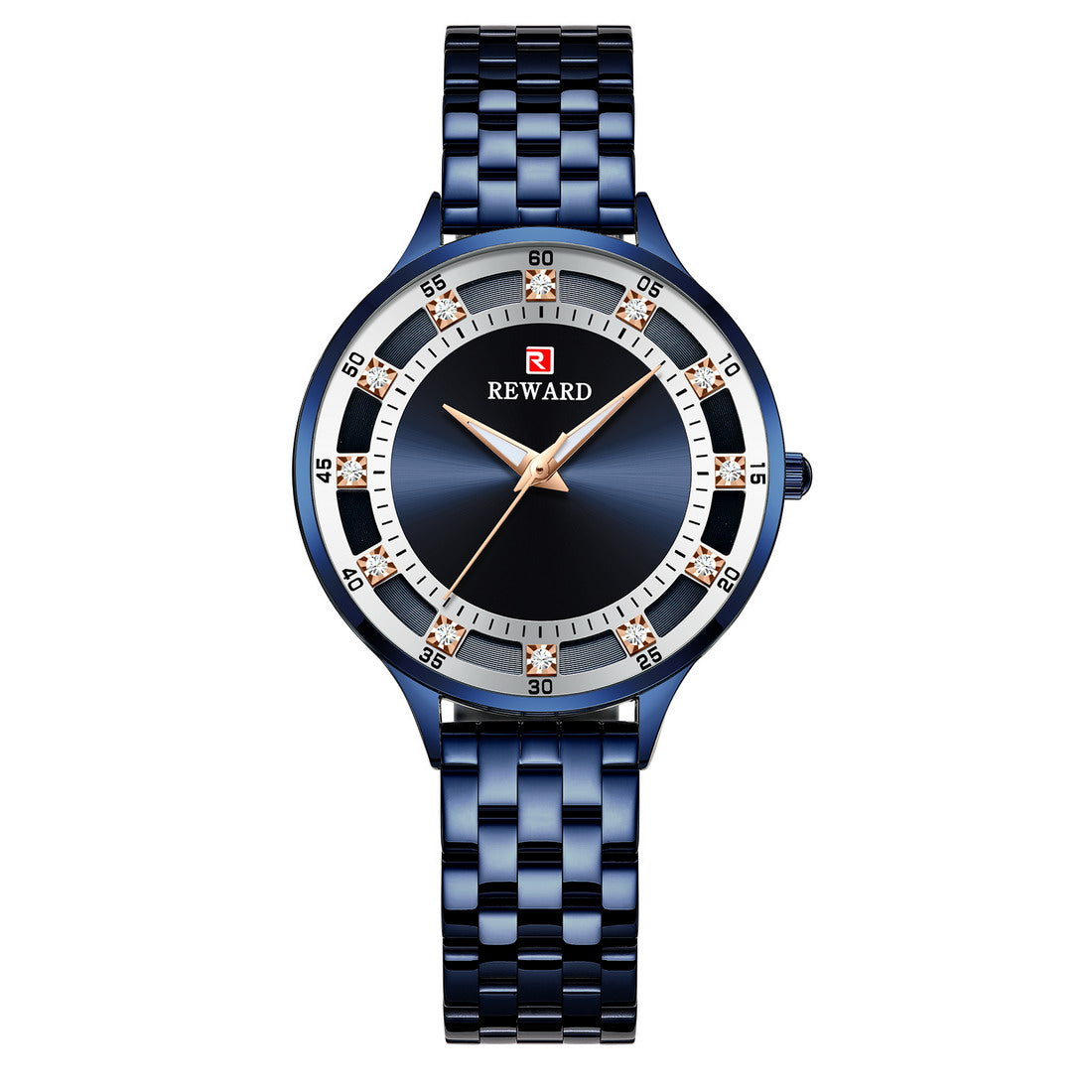 Maeva Watch Steel, Blue Silver colour