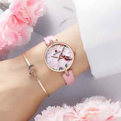 Wendy Watch Leather, Pink colour