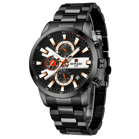 Artica Multifunction Watch Steel, Full black colour