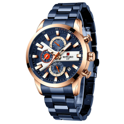 Artica Multifunction Watch Steel, Pink and Blue colour
