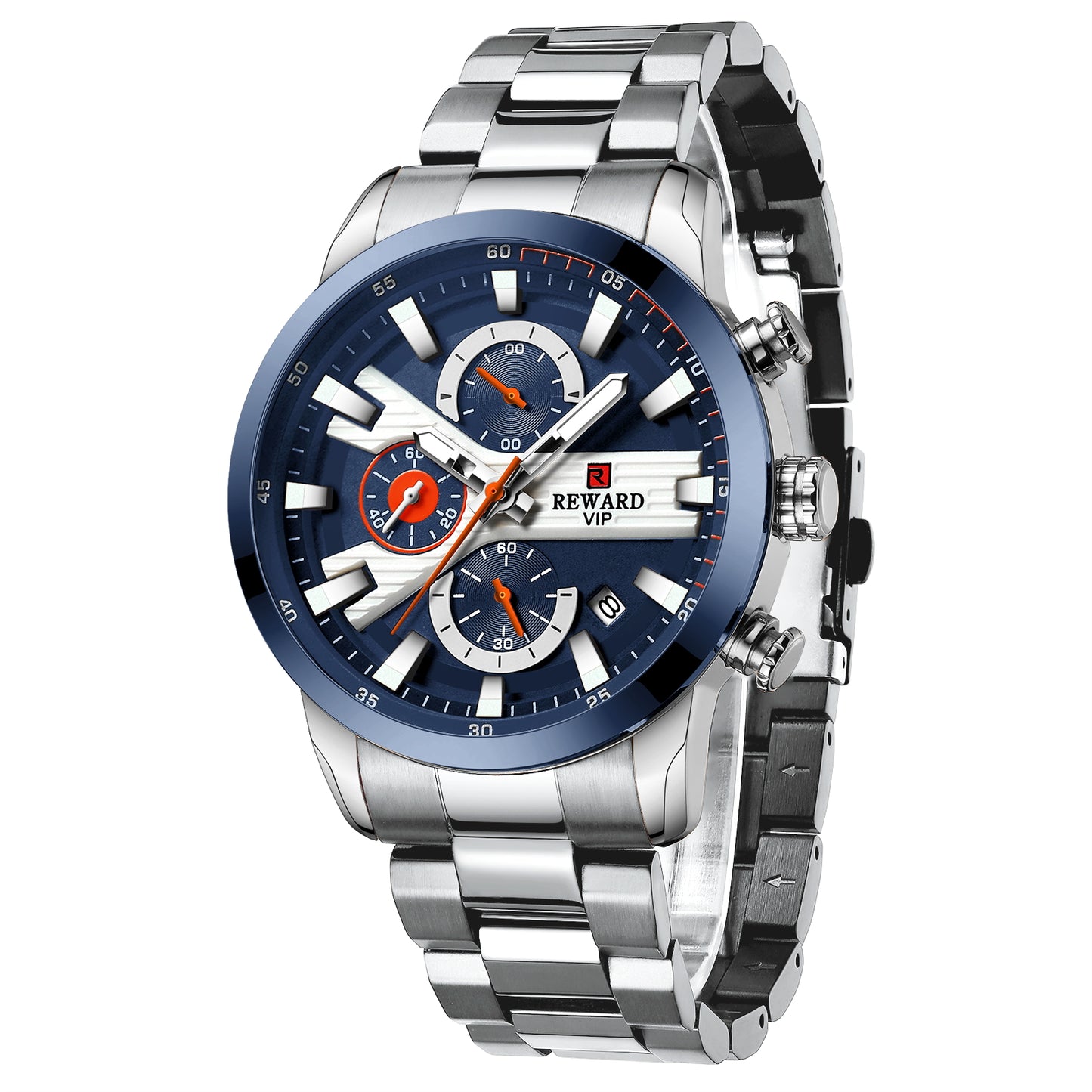 Artica Multifunction Watch Steel, Silver and Blue colour