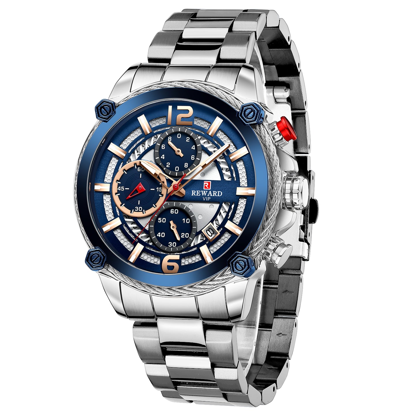 Quantum Multifunction Watch Steel, Silver colour