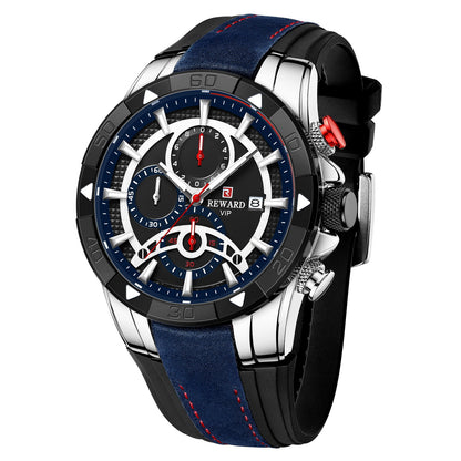 Calypso Multifunction Watch Silicone, Black Blue colour