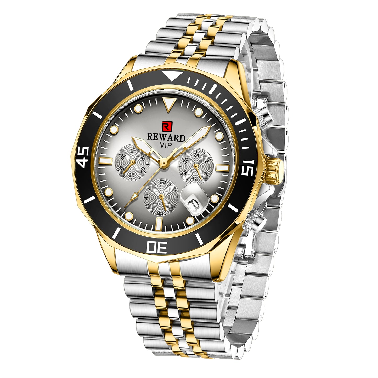 Marina Multifunction Watch Steel, Gold and Silver colour