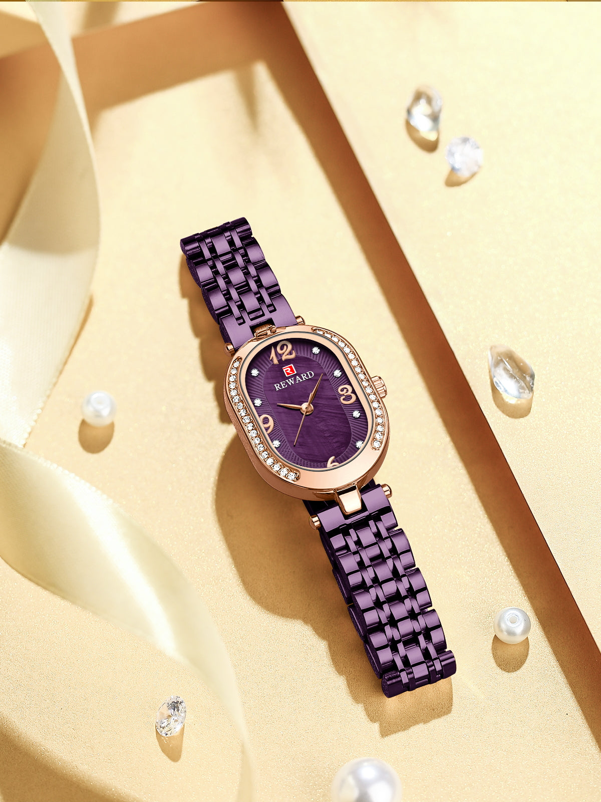 Venus Watch Steel, Purple and Pink colour