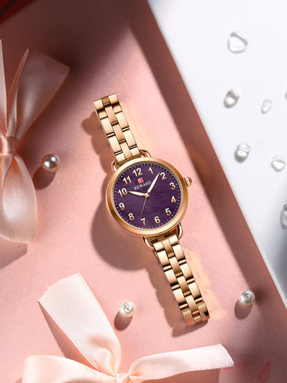 Nolly Watch Steel, Pink and Purple colour