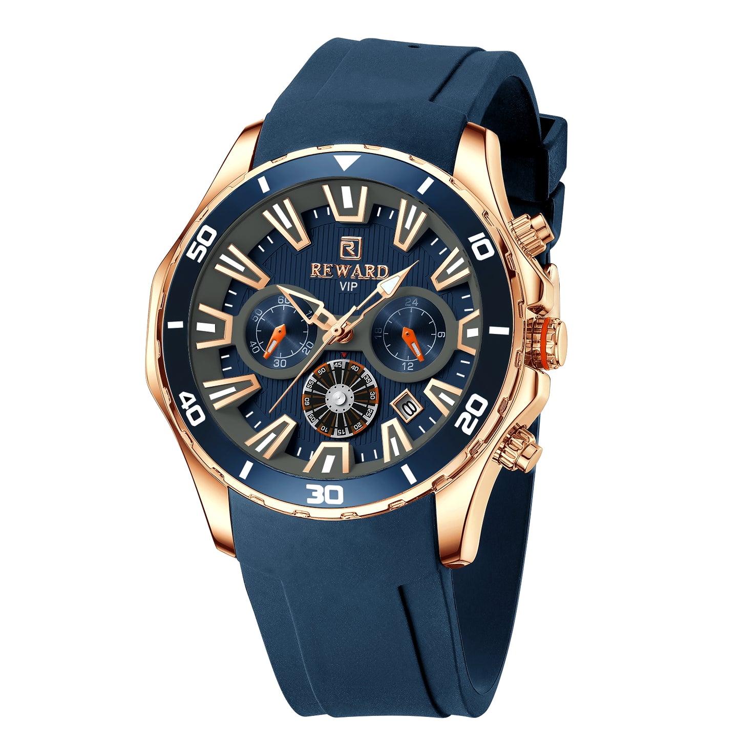 Miger Multifunction Watch Silicone, Pink Blue colour