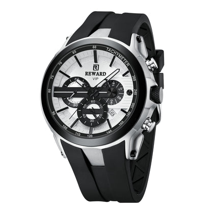 Storm Multifunction Watch Silicone, Silver Black colour