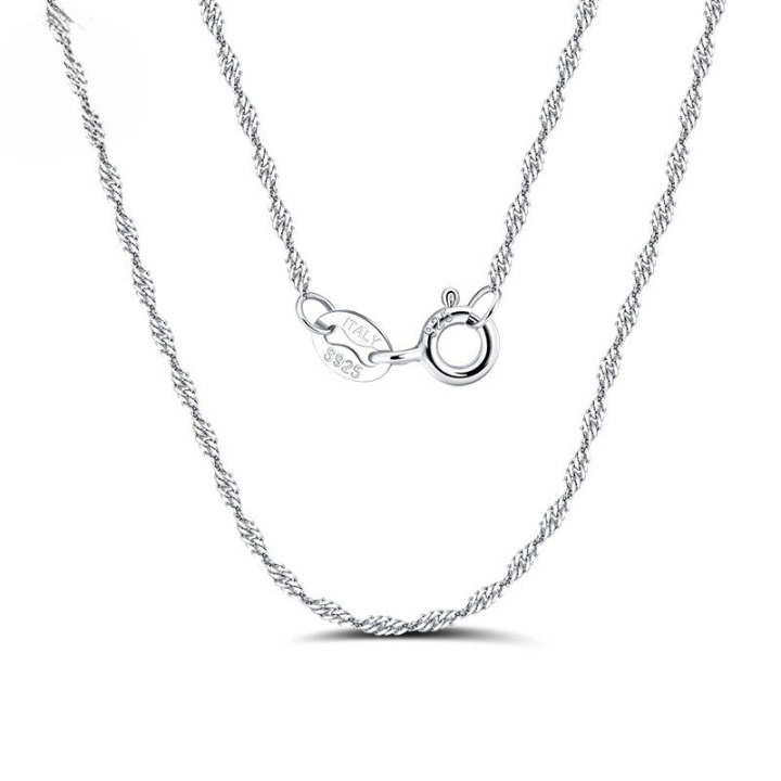 VENUS Sterling Silver Necklace Chain, Silver Colour