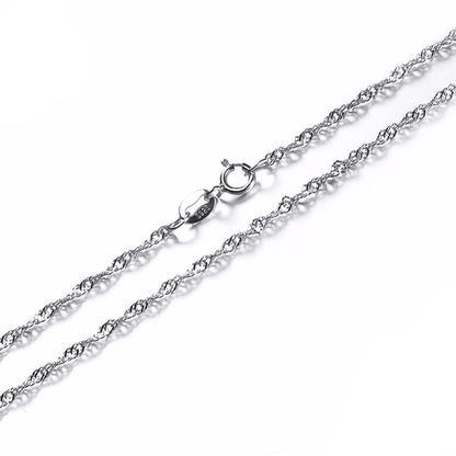 VENUS Sterling Silver Necklace Chain, Silver Colour