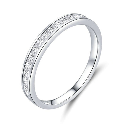 STONA Sterling Zirconia Finger Ring, Silver Colour