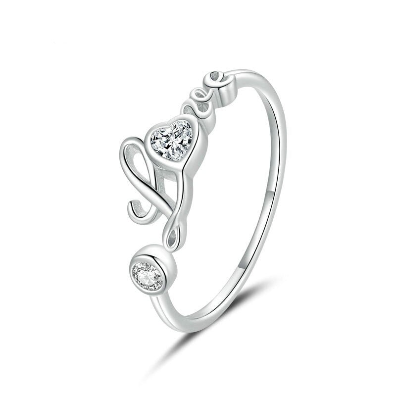 LOVA Sterling Silver Love, Silver Colour