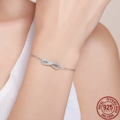 MIA Sterling Silver Infinity Love Chain Link