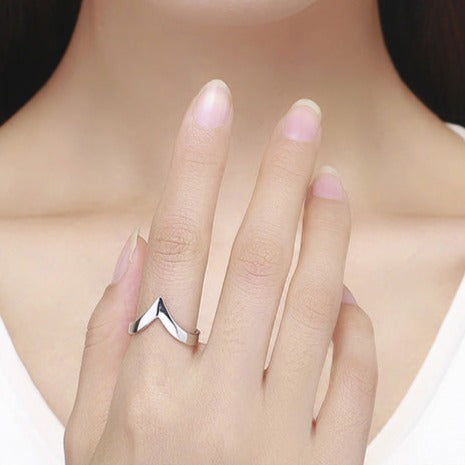 ARONA Sterling Geometric Love, Finger Ring