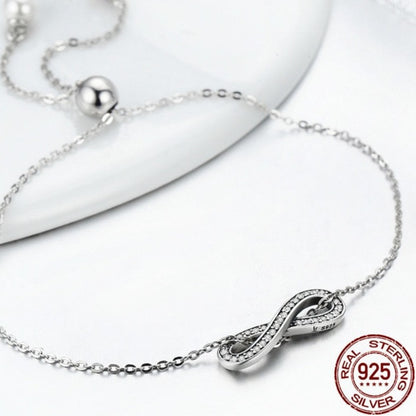 MIA Sterling Silver Infinity Love Chain Link