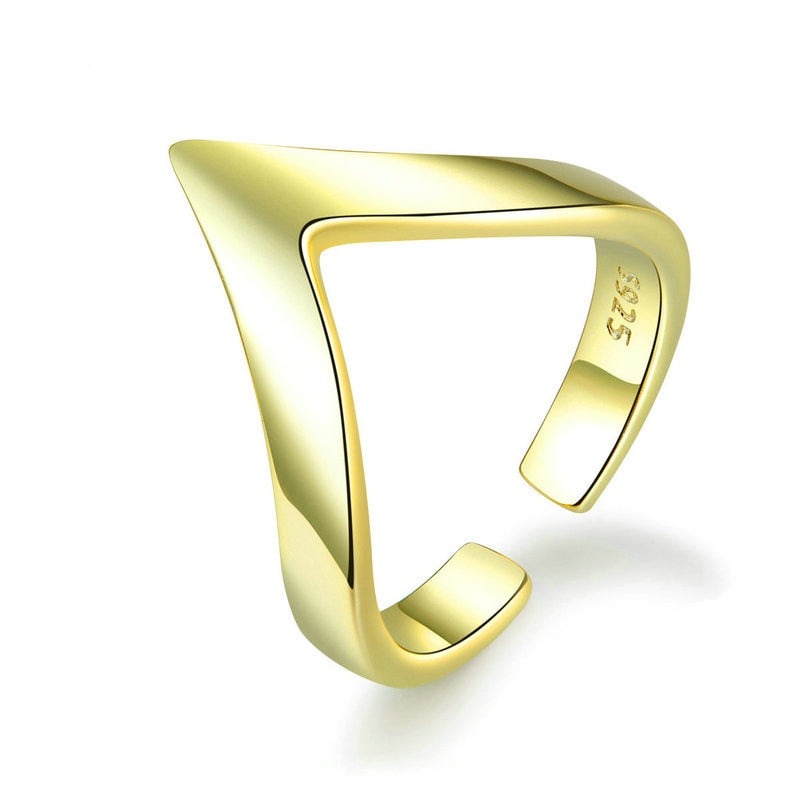 ARONA Sterling Wave Geometric Love, Finger Ring
