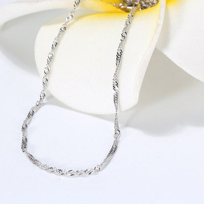 VENUS Sterling Silver Necklace Chain, Silver Colour