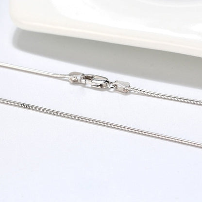 IRIS Sterling Silver Round Snake Chain Necklace