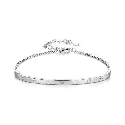 LUNA Sterling Silver Platinum Plated Bracelet