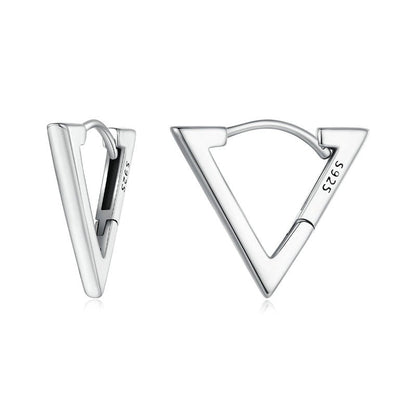 TRIA Sterling Silver Small Triangle Earrings
